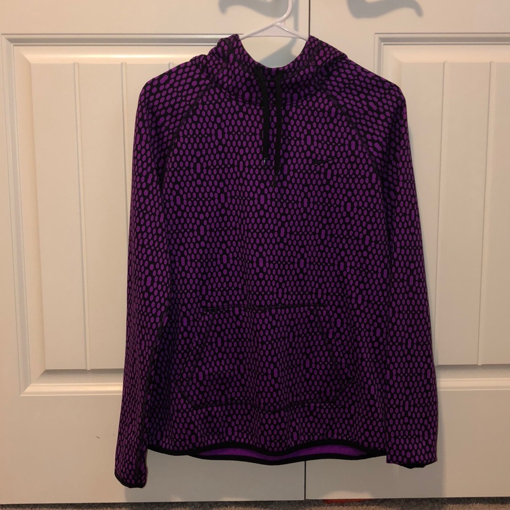 Nike therma-fit purple/black hoodie